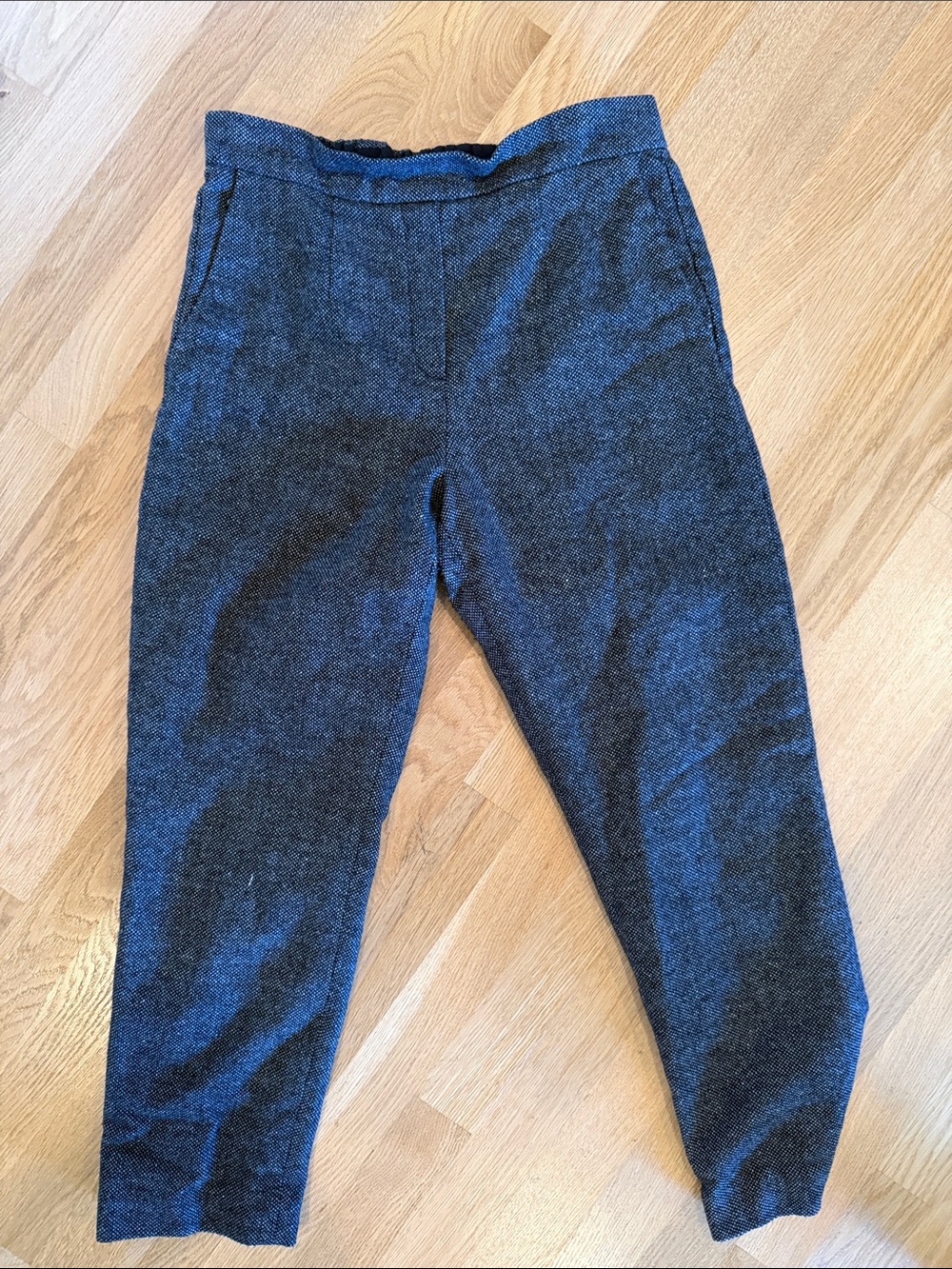 Women’s Babaton Charcoal Wool-Blend Dress Pants. Pilling.